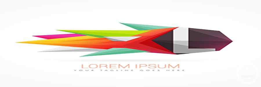 colorful abstract logo with letter L colorful abstract logo with letter L
