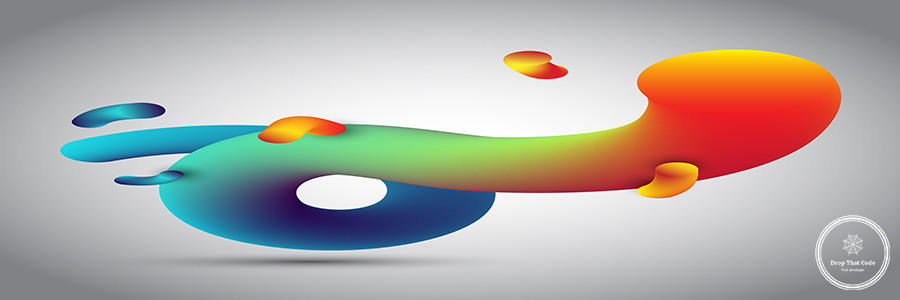 Abstract 3D design of fluid like shape Abstract 3D design background of fluid like shape