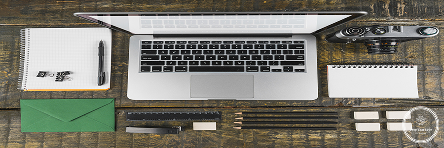 overhead-view-arranged-office-stationeries-laptop-retro-camera-wooden-desk overhead-view-arranged-office-stationeries-laptop-retro-camera-wooden-desk