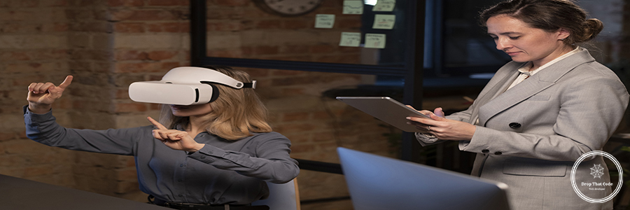 woman-analyzing-how-people-use-vr-glasses woman-analyzing-how-people-use-vr-glasses